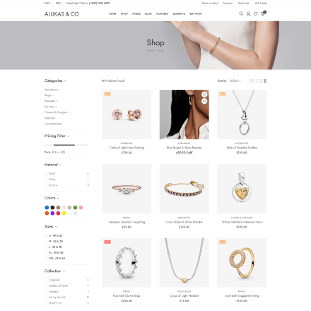 ShopLeft Sidebar