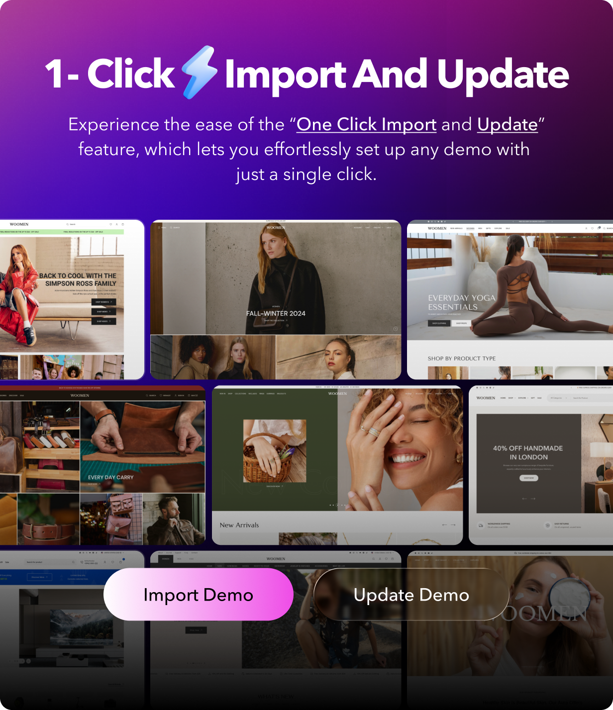 Import demo feature