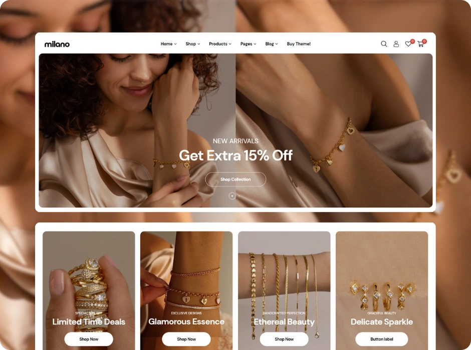 Timeless Jewelry demo screenshot