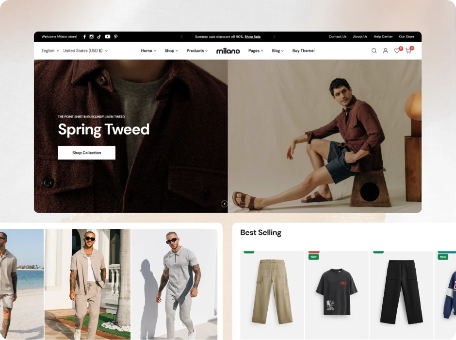 Men's Luxury demo screenshot