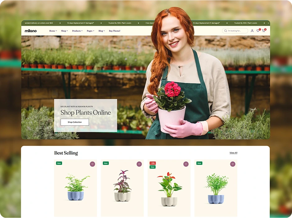 Plant Haven demo screenshot