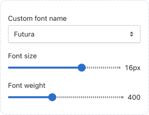 Customization Settings