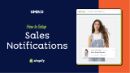 Sales notifications