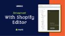 Shopify editor